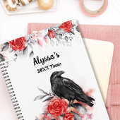 Gotische Waterverf Rozen Raven Monogram Kalenders Planner