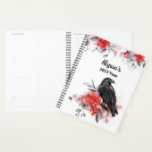Gotische Waterverf Rozen Raven Monogram Kalenders Planner (Display)