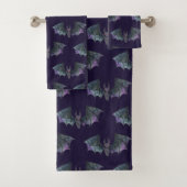 Gotische Waterverf vleermuis naadloos patroon Bad Handdoek (Insitu)