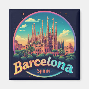 🧲 Gotische Wijk Barcelona Geheugen Spanje 🏰 Magneet