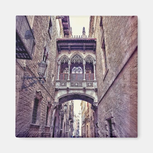 Gotische wijk in Barcelona, Spanje Magneet (Voorkant)