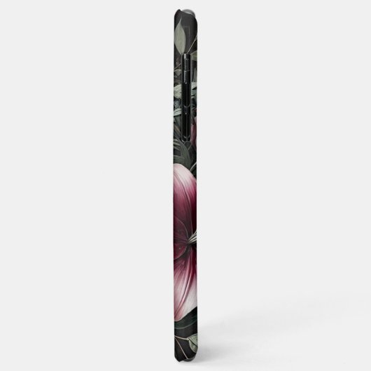 Gotische wijn Red Rose Fine Art Botanische Schilde Case-Mate iPhone Case (Achterkant/links)