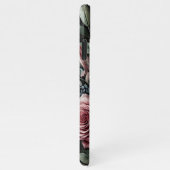 Gotische wijn Red Rose Fine Art Botanische Schilde iPhone Hoesje (Rechterkant)