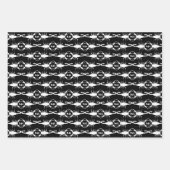 Gotische witte bruiloft Schorpioenen Custom Monogr Inpakpapier Vel (Voorkant 3)