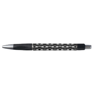 Gotische witte trouw schorpioenen patroon pen