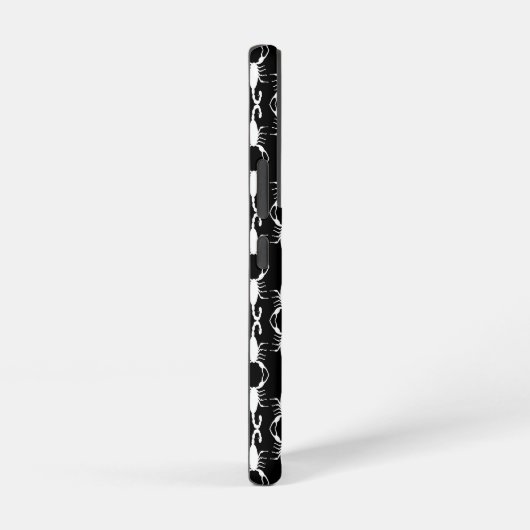 Gotische Witte Trouwschorpioenen Custom Patterned Samsung Galaxy Hoesje (Rechterkant)