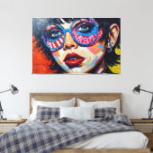 GOTISCHE WOESTIJN 24 CANVAS AFDRUK (Insitu (Slaapkamer))