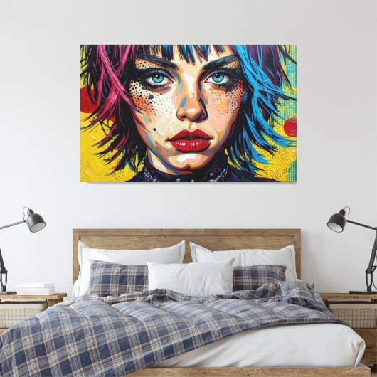 GOTISCHE WOESTIJN 25 CANVAS AFDRUK (Insitu (Slaapkamer))