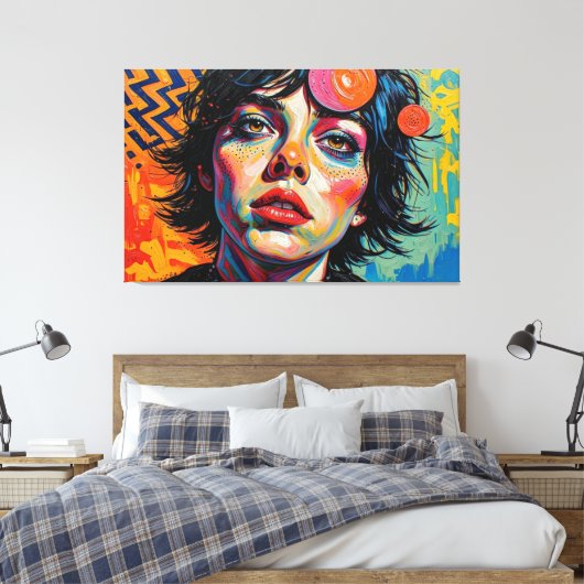 GOTISCHE WOESTIJN 26 CANVAS AFDRUK (Insitu (Slaapkamer))