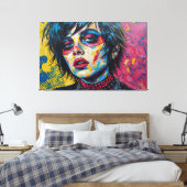 GOTISCHE WOESTIJN 30 CANVAS AFDRUK (Insitu (Slaapkamer))