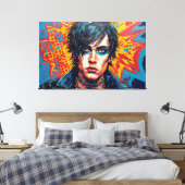 GOTISCHE WOESTIJN 5 CANVAS AFDRUK (Insitu (Slaapkamer))