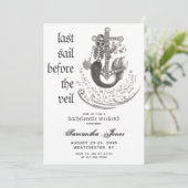 Gotische zeemeermin laatste zeil voor sluier bache kaart (Staand voorkant)