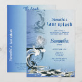 Gotische zeemeermin skelet Laatste splash bachelor Kaart (Voorkant / Achterkant)