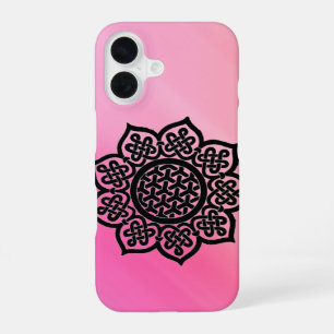 GOTISCHE ZON Zwart Roze Keltische Knopen  iPhone 16 Hoesje