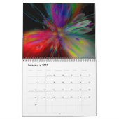 Gotische Zonnebloem Trippy Floral Art Kalender (Feb 2027)