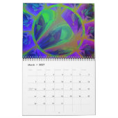 Gotische Zonnebloem Trippy Floral Art Kalender (Mar 2027)