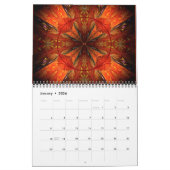 Gotische Zonnebloem Trippy Floral Art Kalender (Jan 2026)