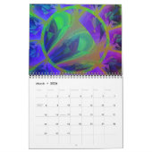 Gotische Zonnebloem Trippy Floral Art Kalender (Mar 2026)