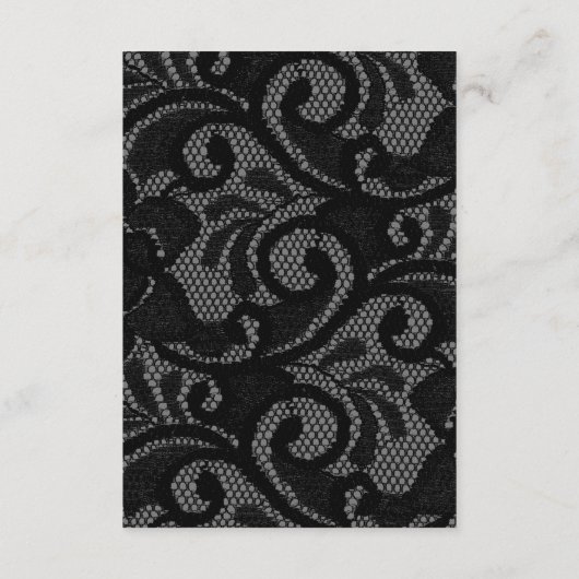 Gotische Zwart Blush Arch Bruiloft Details Informatiekaartje (Achterkant)