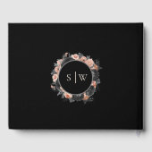 Gotische  Zwart Blush Bruiloft Gastenboek (Achterkant)