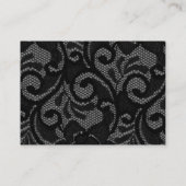Gotische  Zwart Blush Bruiloft Receptie Informatiekaartje (Achterkant)