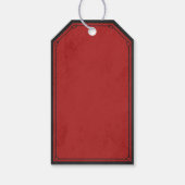 Gotische zwart en rood antiek vampier bloed label cadeaulabel (Achterkant)