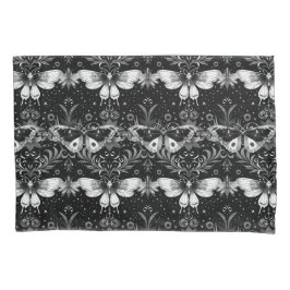 Gotische zwart en witte motten beddengoed kussensloop