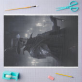 Gotische  Zwart Gekleed Skelet Decoupage Tissuepapier (Craft)