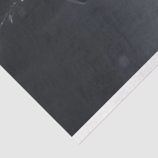 Gotische  Zwart Gekleed Skelet Decoupage Tissuepapier (Detail)