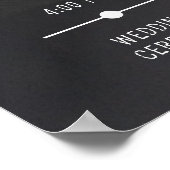 Gotische zwart-wit begraafplaats tot de dood tijdl poster (Hoek)