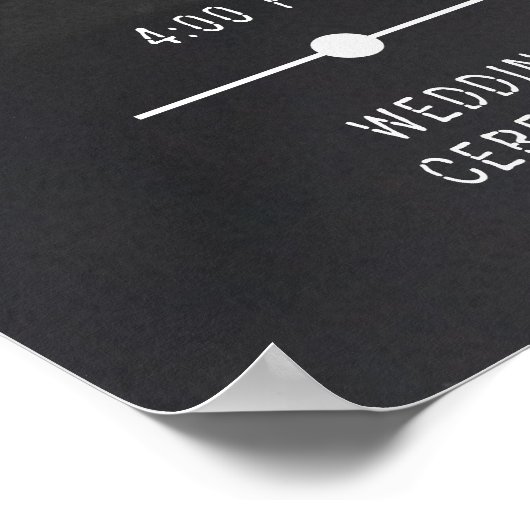 Gotische zwart-wit begraafplaats tot de dood tijdl poster (Hoek)