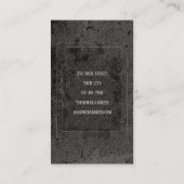 Gotische  zwart-wit Tattoo schedel Tarot Visitekaartje (Achterkant)