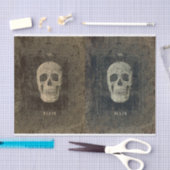 Gotische  zwart-wit textuur schedel tarot tissuepapier (Craft)