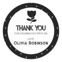 Gotische zwart-wit verjaardag