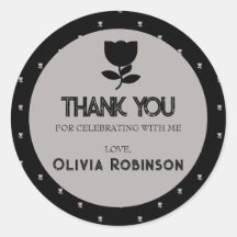 Gotische zwart-wit verjaardag