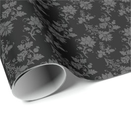 Gotische Zwarte Bloem Cadeaupapier