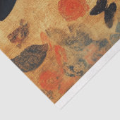 Gotische Zwarte Kat Decoupage Tissuepapier (Detail)