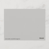 Gotische zwarte kat silhouet briefkaart (Achterkant)