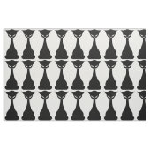 Gotische zwarte kat silhouet print stof (Fat Quarter)