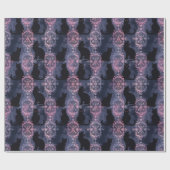 Gotische zwarte katten patten cadeaupapier (Vlak)