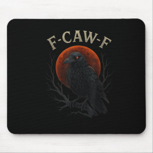 Gotische Zwarte Kraai F-caw-f Raaf Grappige Rode M Muismat