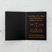 Gotische Zwarte Kraai & Toren Griezelige Halloween Kaart (Binnen)