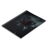 gotische zwarte lelie notitieboek (Linkerzijde)