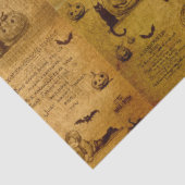 Gotische zwarte Sinaasappel kraai Decoupage Tissuepapier (Detail)