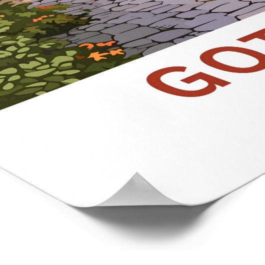 Gotland Zweden Reisprint Poster (Hoek)