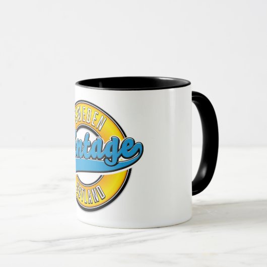 Gotland Zweden  stijl logo Mok (Voorkant rechts)