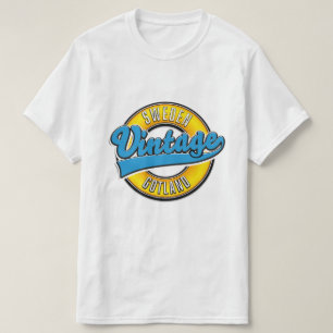 Gotland Zweden vintage stijl logo T-shirt
