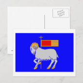 Gotlands län flag briefkaart (Voorkant / Achterkant)