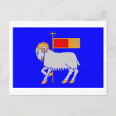 Gotlands län flag briefkaart (Voorkant)