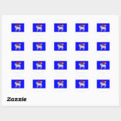 Gotlands län vlag ronde sticker (Vel)